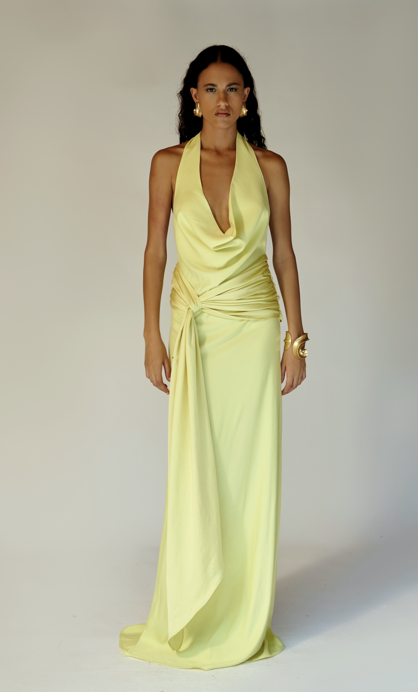 LA EMPERIFOLLÁ W03A. LEMON LONG DRESS