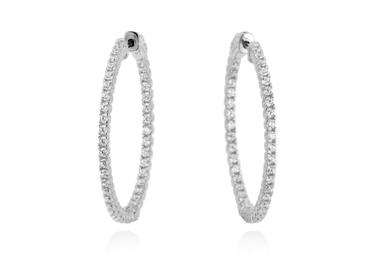PENDIENTES GENEVE GRANDES PLATA