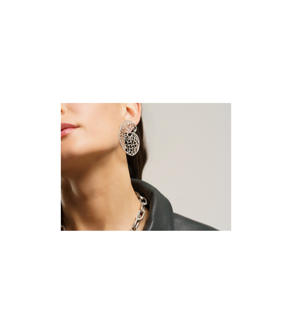 PENDIENTES HIGH LINE ARO GRANDE DE PLATA