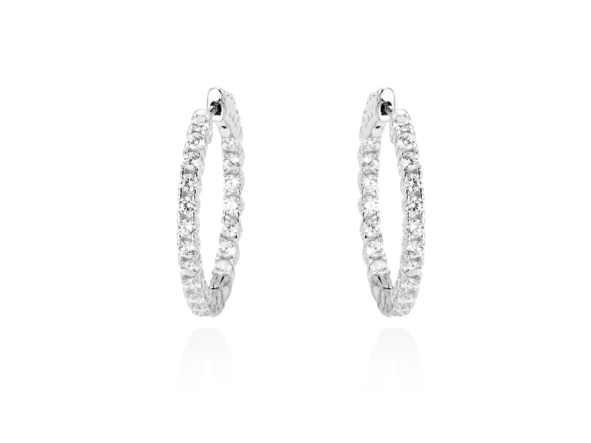 PENDIENTES GENEVE PEQUEÑOS PLATA