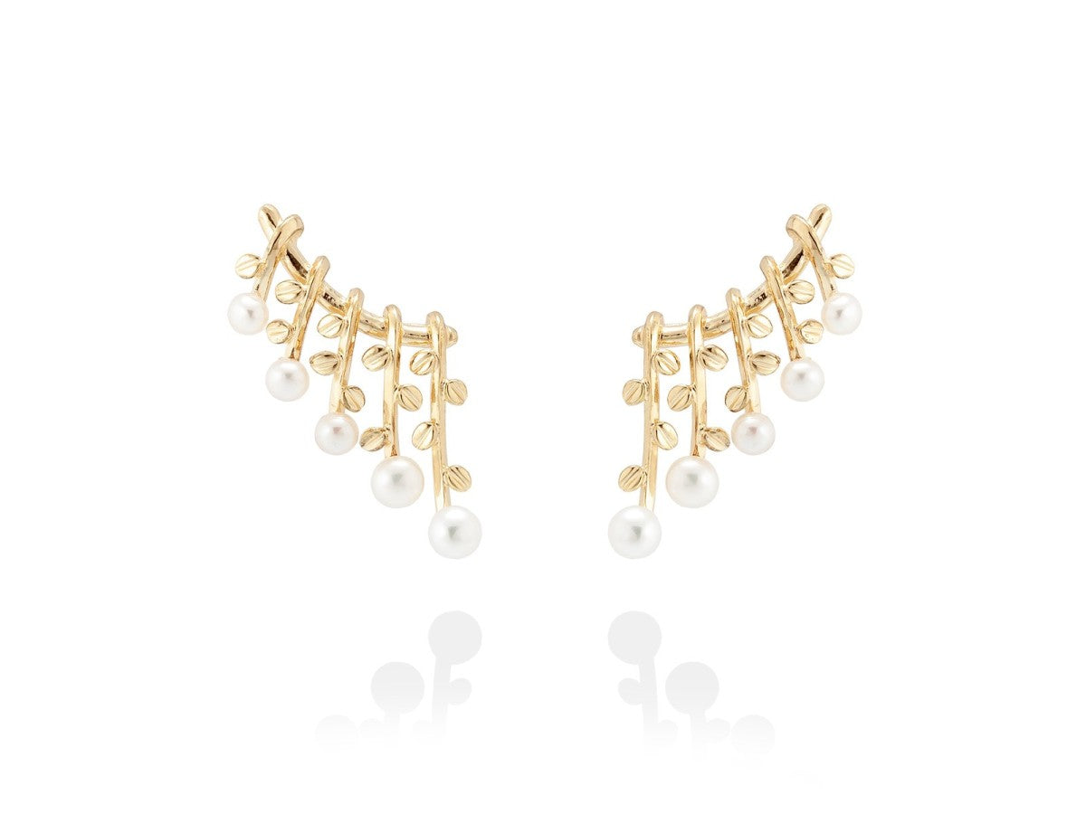 PENDIENTES TREPADOR ROCIO DORADO