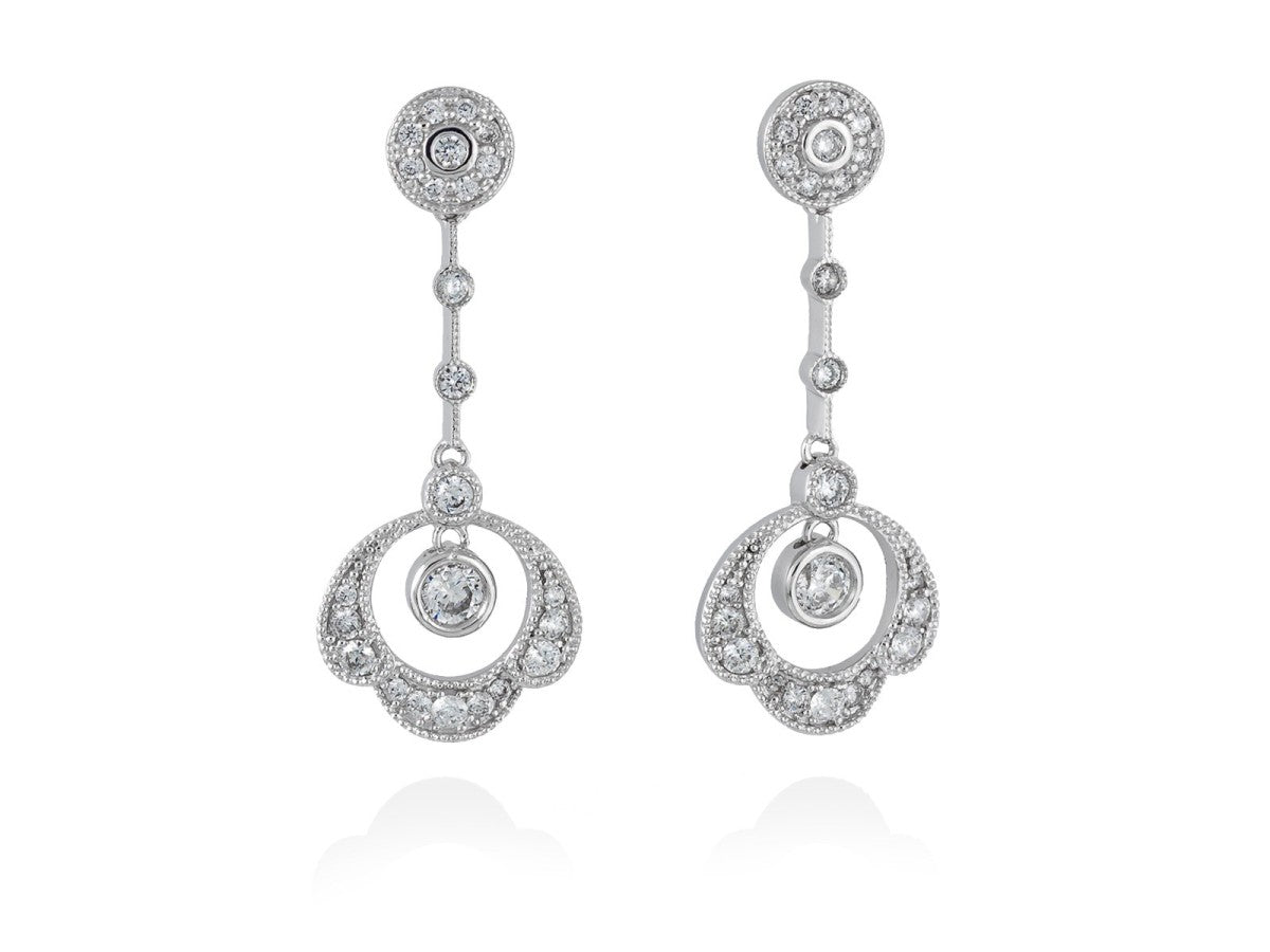 PENDIENTES PLATA VICTORIANOS