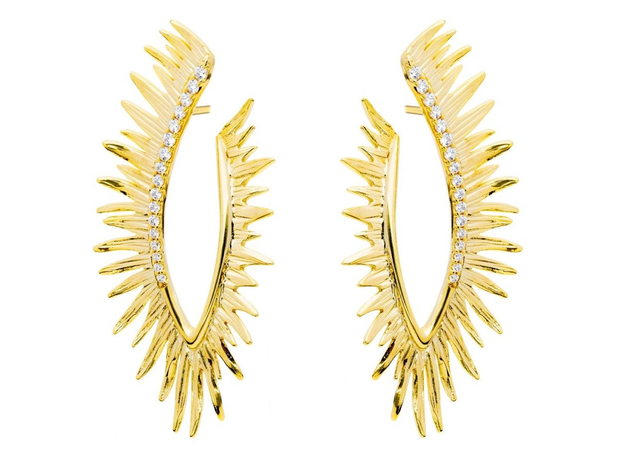PENDIENTES BRUT DORADO O PLATEADO