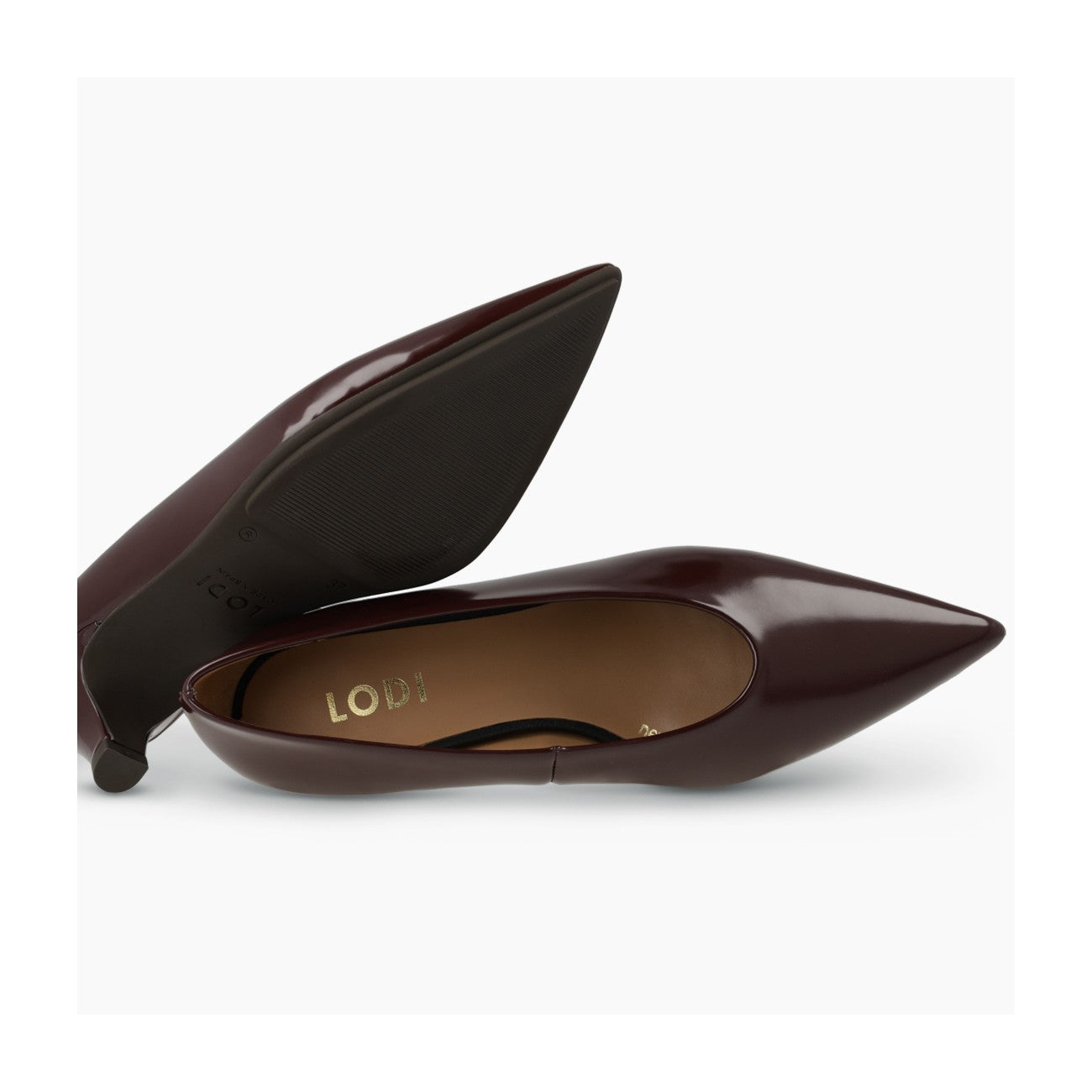 ZAPATOS DE SALÓN BURDEOS CHINTO