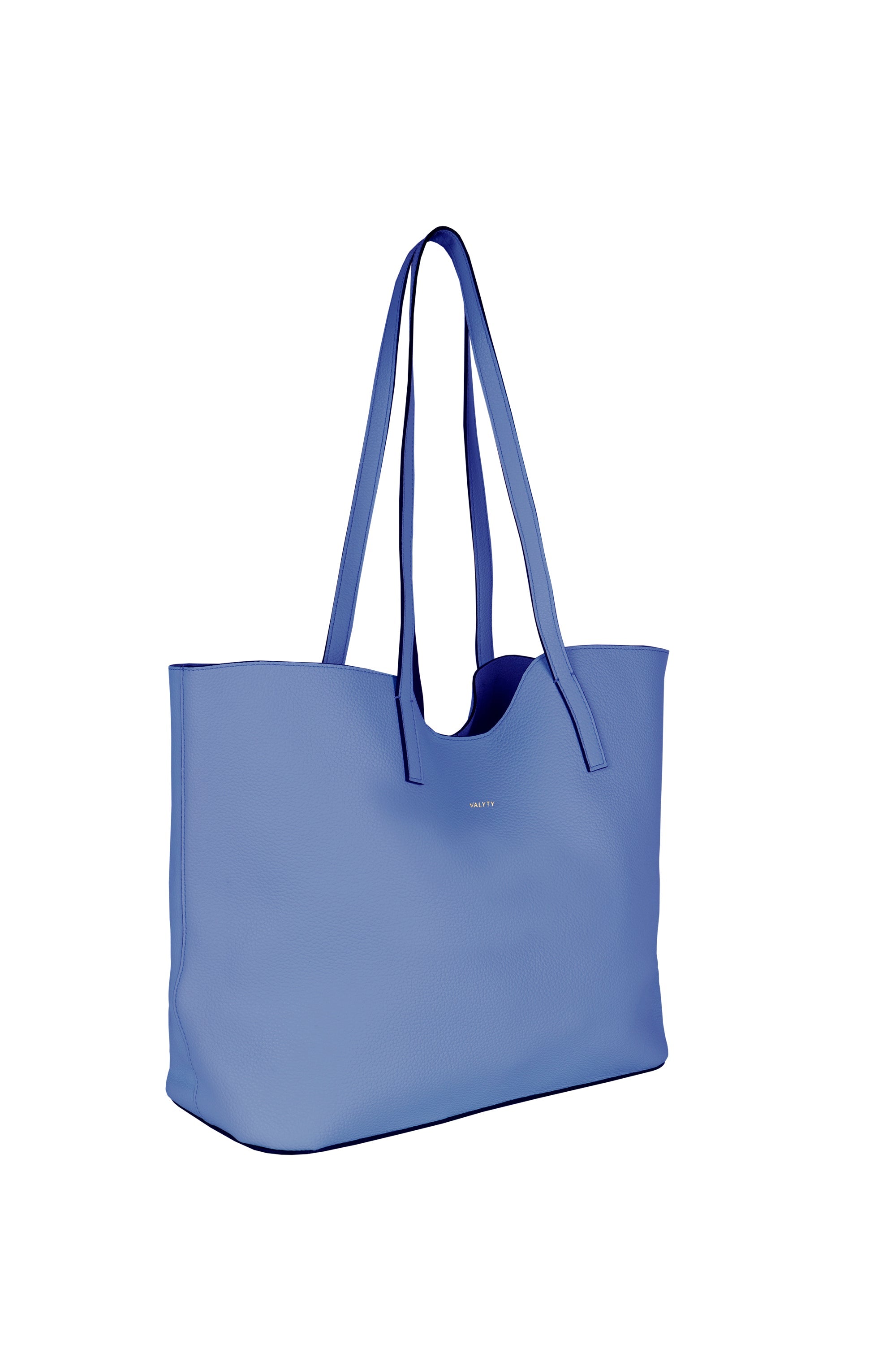 Bolso tote Valyty de piel azul